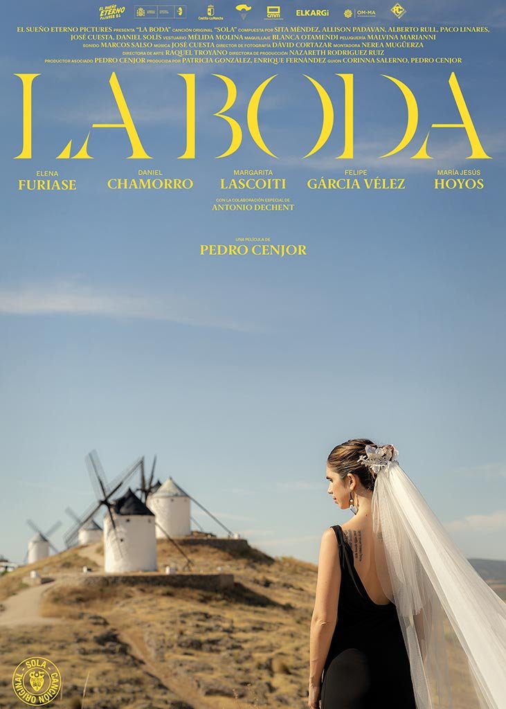 Cartel película "LA BODA" Ana Ros. Jefa de prensa y consultora de comunicación especializada en el cine español e iberoamericano.